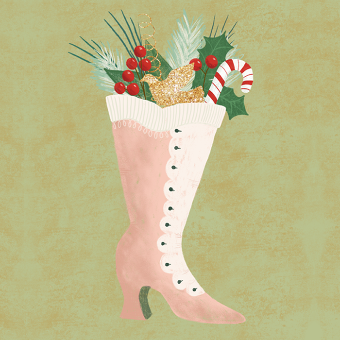Victorian Christmas Boot