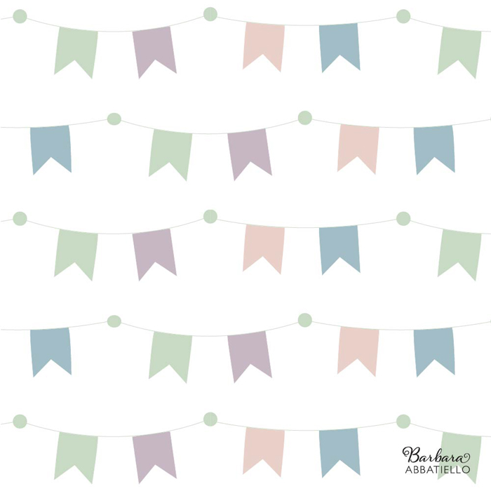 Pastel Banner Flags