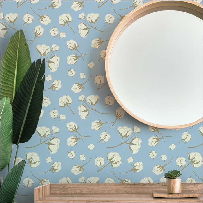 Modern Farmhouse Cotton Wallpaper