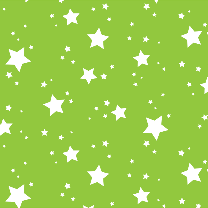 White Stars on Green