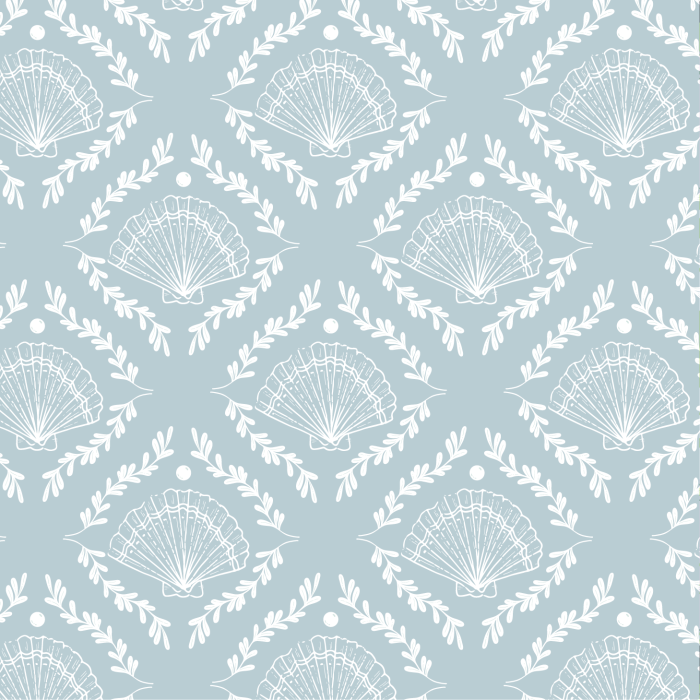 Diamond Shells Light Blue