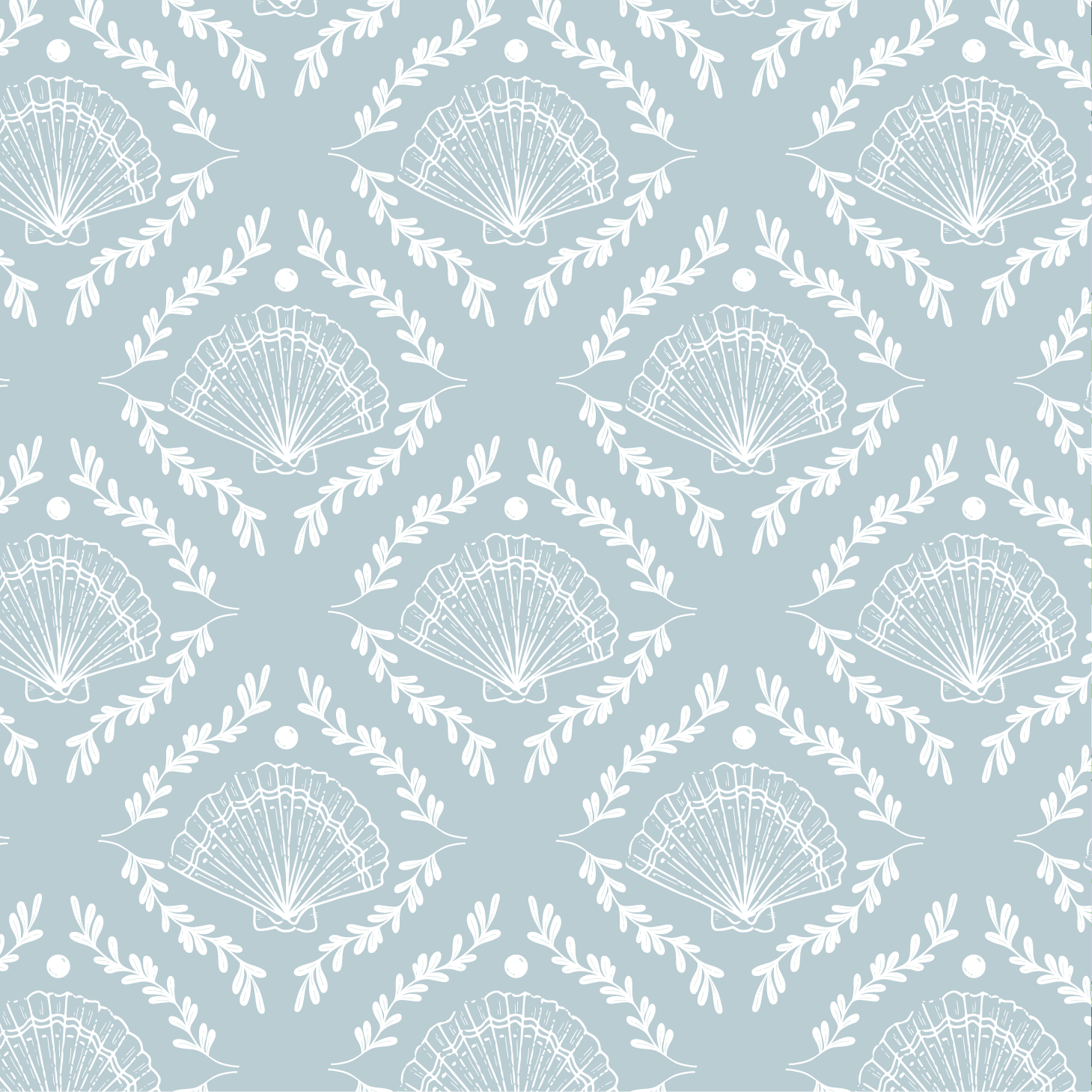 Diamond Shells Light Blue