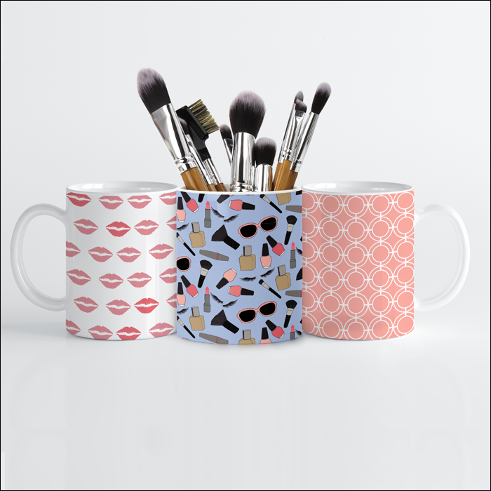 Kiss & Makeup Mugs