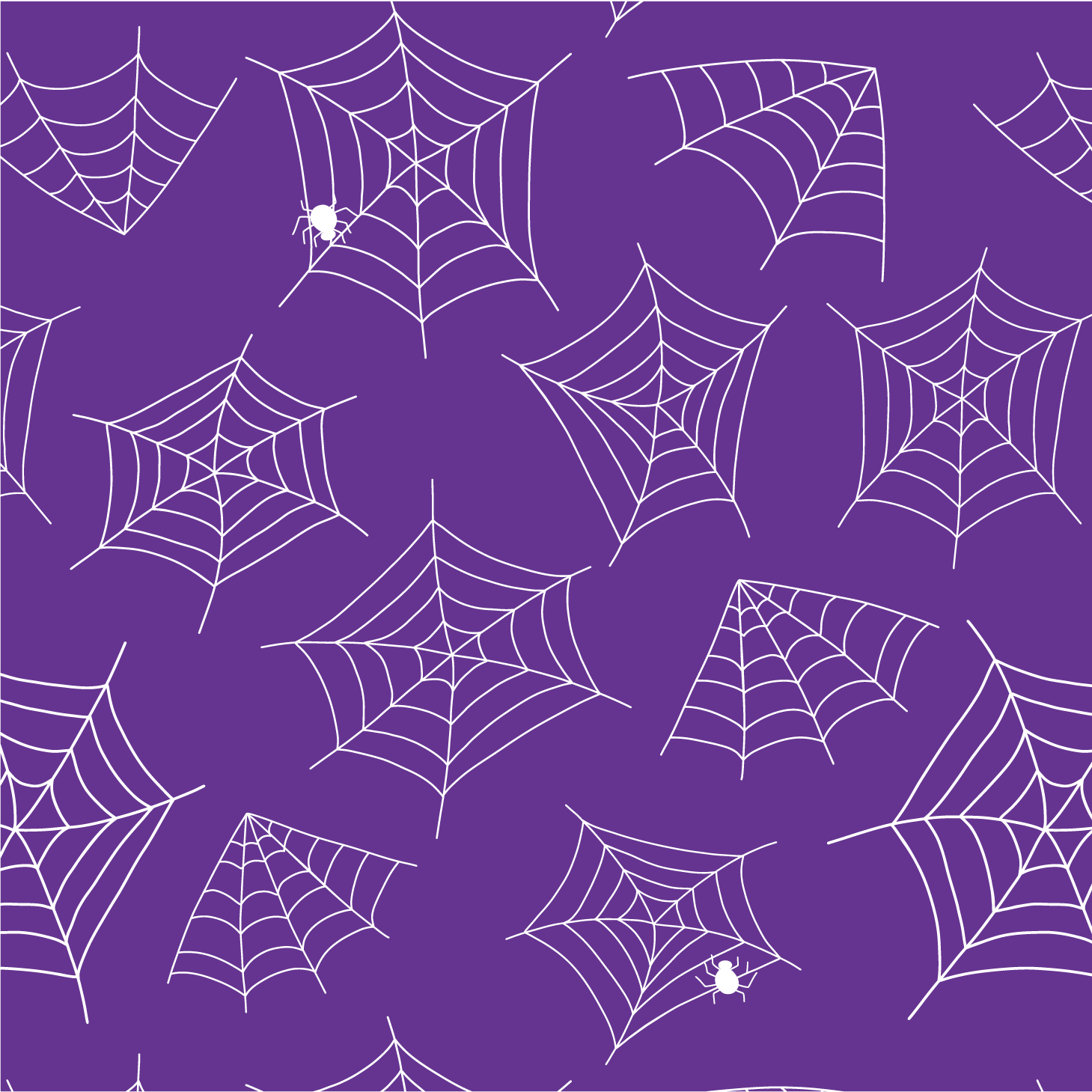 Spider Webs on Purple