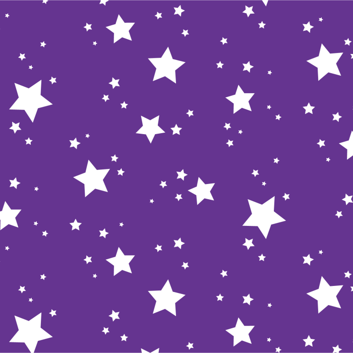 White Stars on Purple