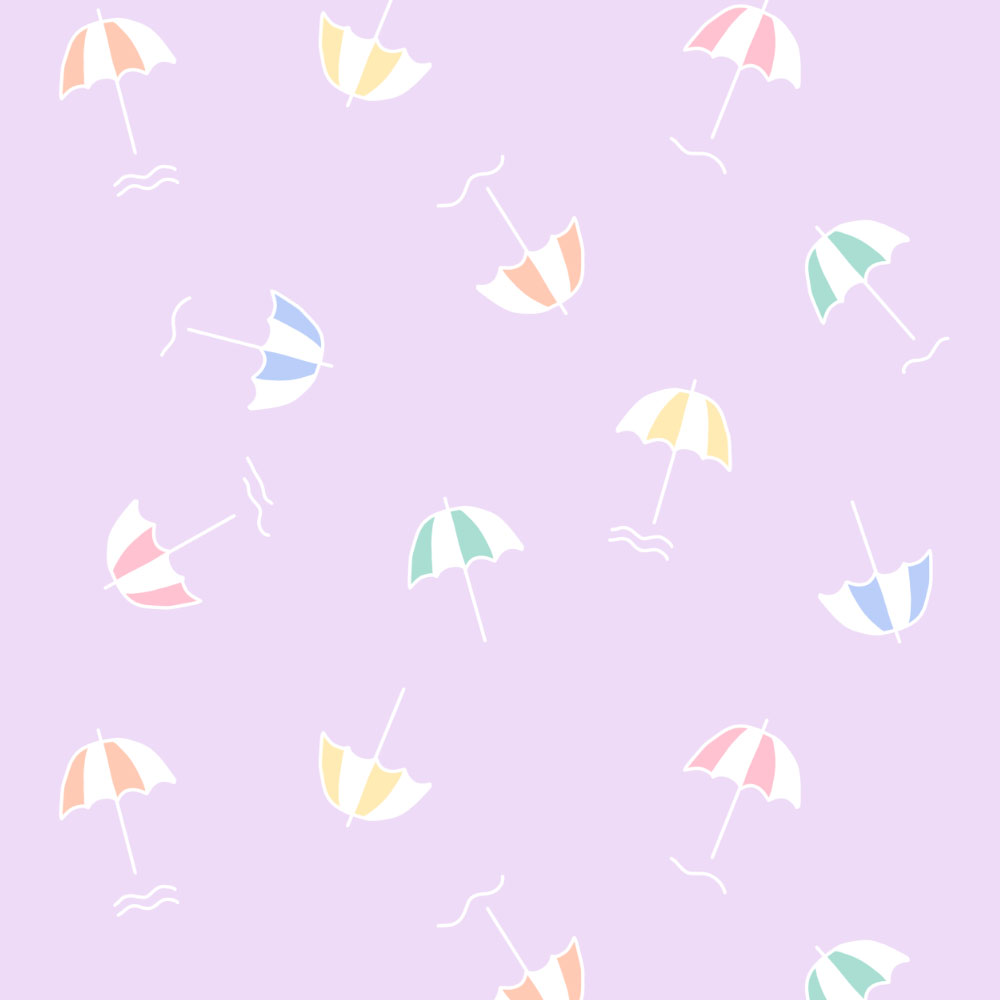 Umbrellas on Purple